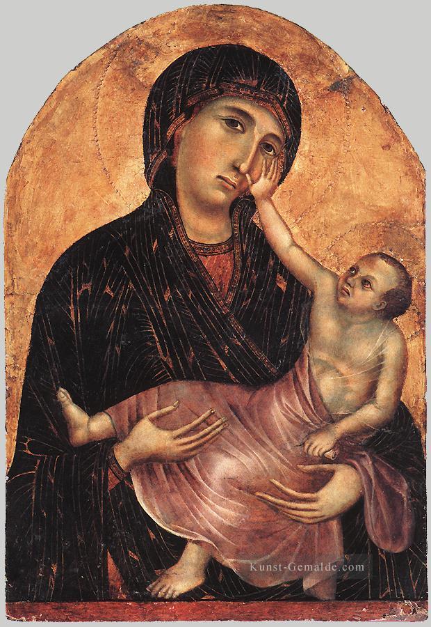 Madonna und Kind 2 Schule Siena Duccio Ölgemälde